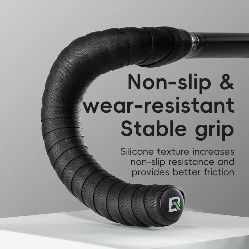 ROCKBROS Silicone PU Bicycle Handlebar Tape Soft Breathable Road Bike Tape Shock-absorption Anti-Slip Gravel Bicycle Handlebar Wrap Drop Bar Belt - Image 8
