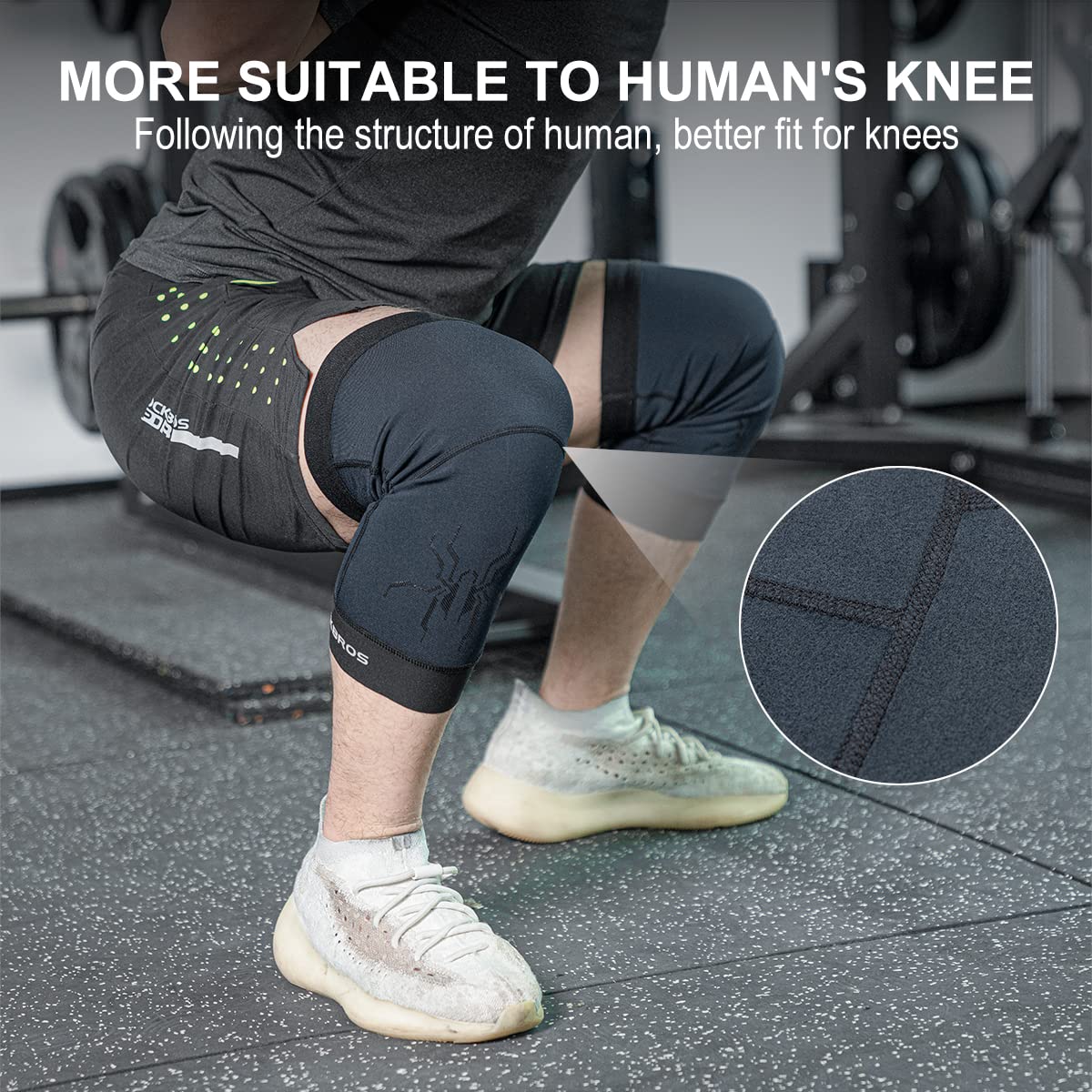 ROCKBROS Thermal Knee Warmer Men Anti-Slip Knee Brace Sleeves for Winter Cycling Basketball - Image 11