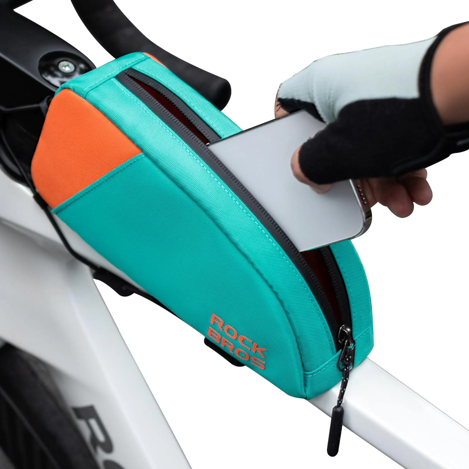 ROCKBROS Urban Rider Series Top Tube Pouch Pack Cycling Accessories Bike Frame Bag - Image 2