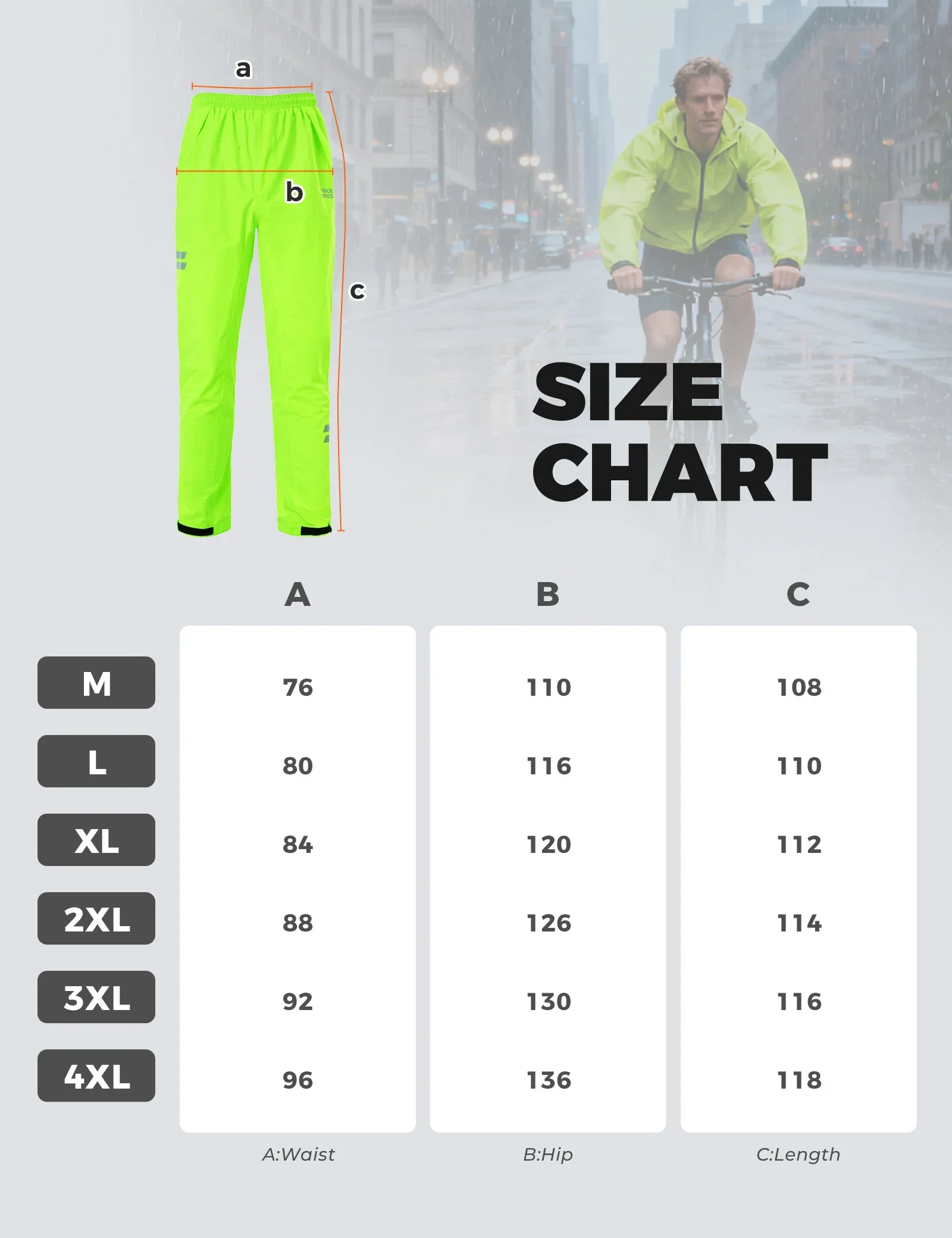 Waterproof Cycling Trousers YPK052 - Image 7
