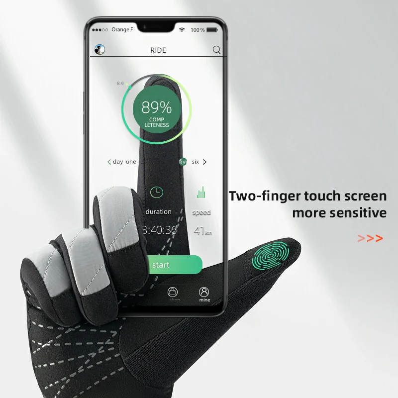 Winter Long-Finger Gloves Windproof Velvet - Image 3