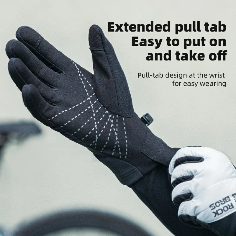 Winter Long-Finger Gloves Windproof Velvet - Image 5